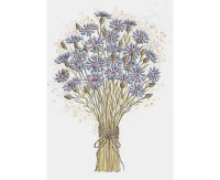 Greeting card a5 cornflowers, 1 pc.